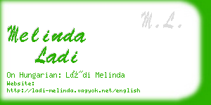 melinda ladi business card